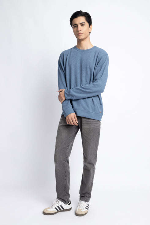 The Ash Blue Regular Fit Sweatshirt